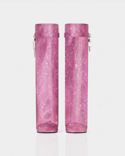 Bottes Lock, Rose à Strass